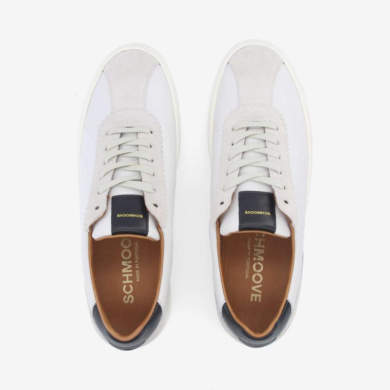 SPARK CLAY T TOE M - NAPPA/SDE/NAPPA - BLANC/BLANC CASSE/NOIR